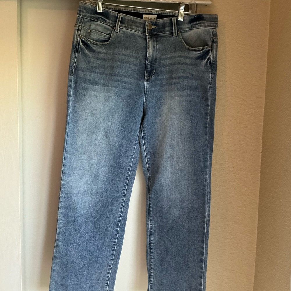 Classic Blue Straight Leg Jeans for Women